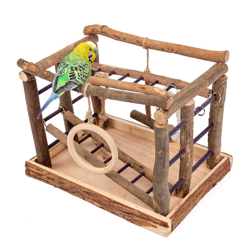Niteangel Natural Living Playground for Birds, Bird Activity Center - Image 1